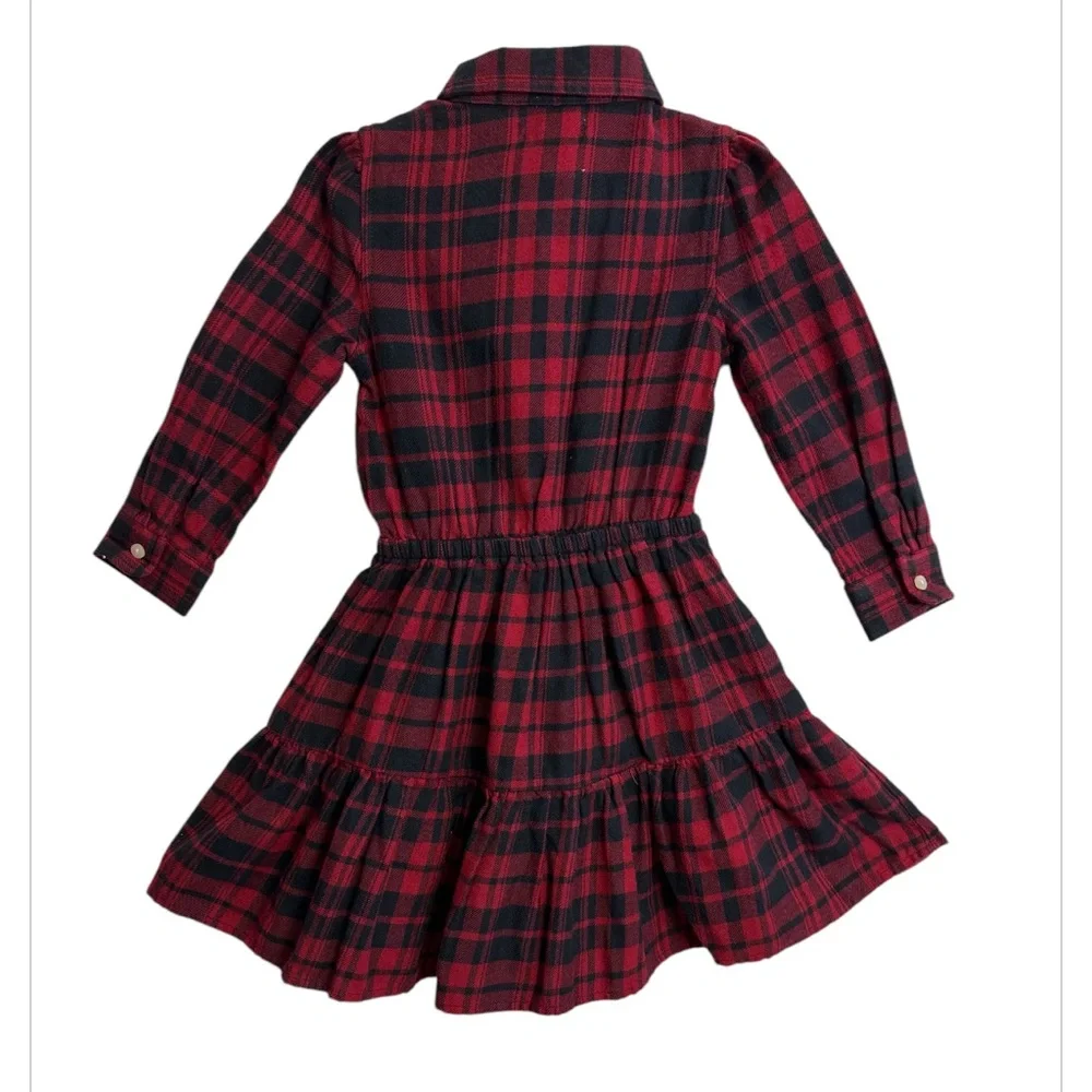 RALPH LAUREN Baby Girls Plaid‎ Cotton Twill Shirtdress & Bloomer SIZE 24Months